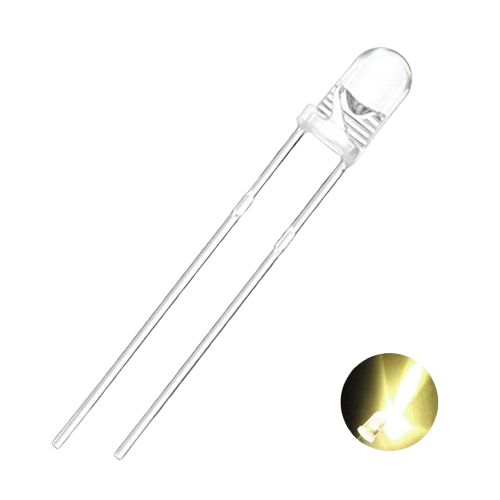 LED YELLOW 3MM GLASS ال ای دی زرد