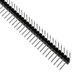 PIN HEADER 1×40 D-TYPE پین هدر نر رایت برعکس مس
