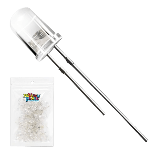 LED WHITE 5mm GLASS ال ای دی سفید