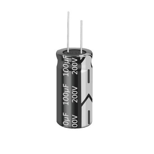 CAP 100UF 200V BLACK خازن الکترولیت دیپ