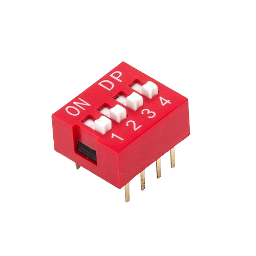 4KEY 8PIN دیپ سوئیچ 4 کلید 8 پین