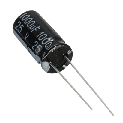 CAP 1000UF 25V BLACK خازن الکترولیت دیپ