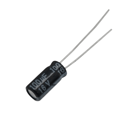 CAP 100UF 16V BLACK خازن الکترولیت دیپ