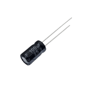 CAP 100UF 25V BLACK خازن الکترولیت دیپ