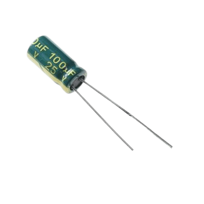 CAP 100UF 25V GREEN خازن الکترولیت دیپ