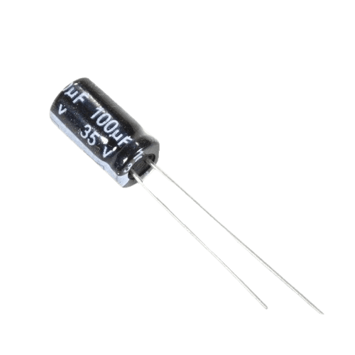 CAP 100UF 35V BLACK خازن الکترولیت دیپ