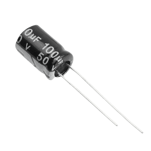 CAP 100UF 50V BLACK خازن الکترولیت دیپ