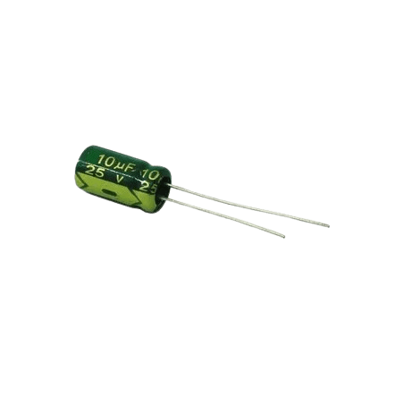 CAP 10UF 25V GREEN خازن الکترولیت دیپ