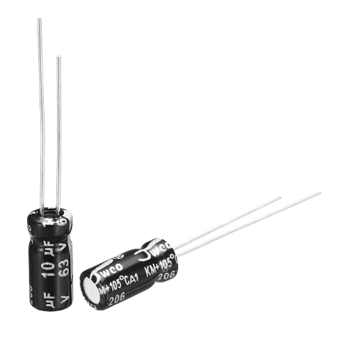CAP 10UF 63V BLACK خازن الکترولیت دیپ