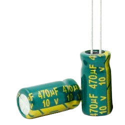 CAP 470UF 10V GREEN خازن الکترولیت دیپ