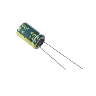 CAP 470UF 16V GREEN خازن الکترولیت دیپ