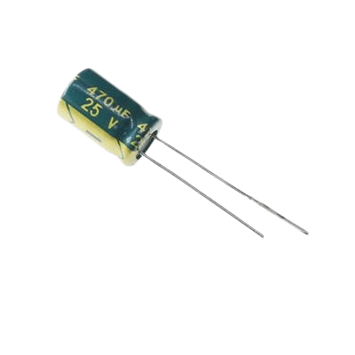 CAP 470UF 25V GREEN خازن الکترولیت دیپ