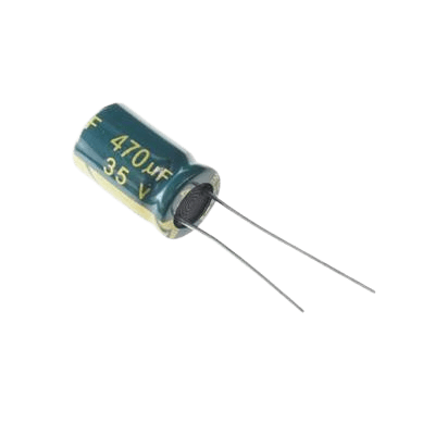 CAP 470UF 35V GREEN خازن الکترولیت دیپ