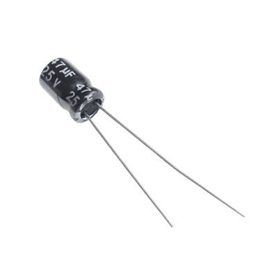CAP 47UF 25V BLACK خازن الکترولیت دیپ