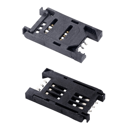 HINGED C713 6PIN سوکت سیم کارت پلاستیکی