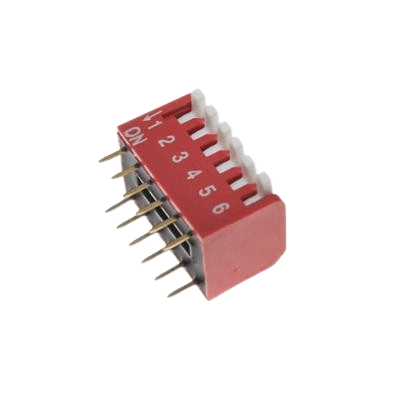 6KEY 12PIN دیپ سوئیچ پیانویی 6 کلید 12 پین