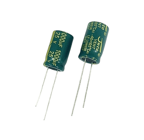 CAP 220UF 25V GREEN خازن الکترولیت دیپ