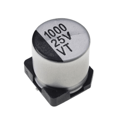 خازن الکترولیت CAP ELEC 1000UF 25V 12.5*13.5MM SMD