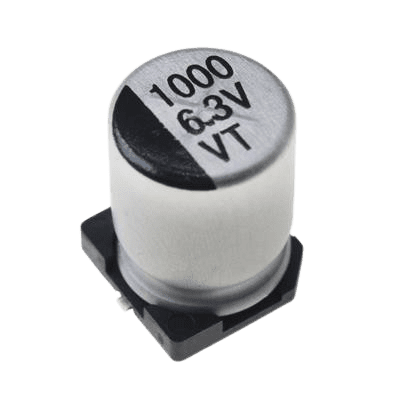 خازن الکترولیت CAP ELEC 1000UF 6.3V 8*10.5MM SMD
