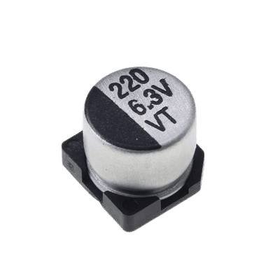 خازن الکترولیت CAP ELEC 220UF 6.3V 6.3*5.4MM SMD