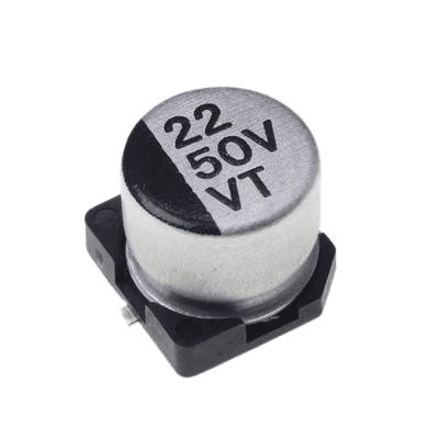 خازن الکترولیت CAP ELEC 22UF 50V 6.3*5.4MM SMD