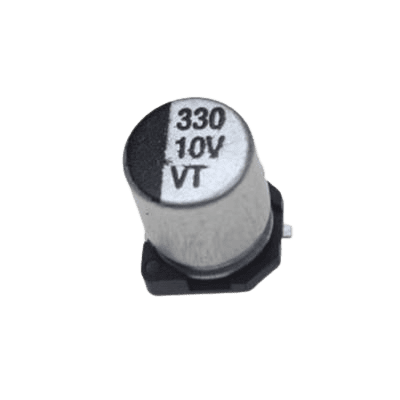 خازن الکترولیت CAP ELEC 330UF 10V 6.3*7.7MM SMD