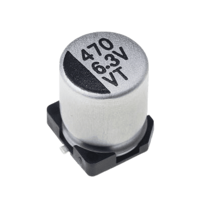 خازن الکترولیت CAP ELEC 470UF 6.3V 6.3*7.7MM SMD