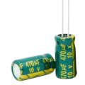 CAP 470UF 10V GREEN خازن الکترولیت دیپ